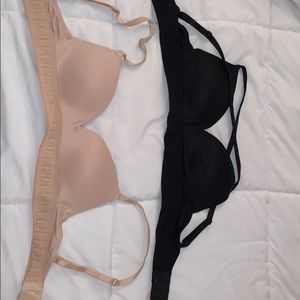 two victoria secret link push up bras
